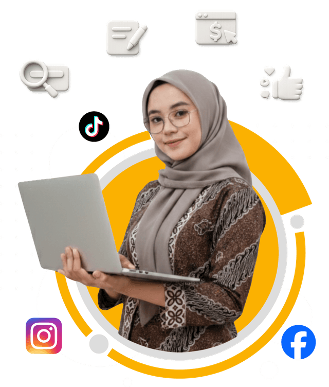 Illustration of a team working collaboratively on a digital project.